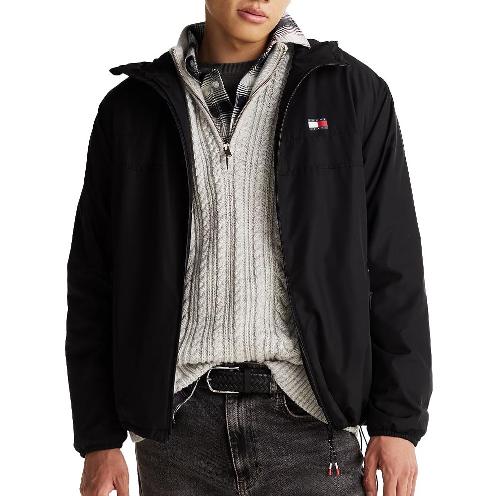 Veste Noire Homme Tommy Hilfiger Fleece Lined pas cher