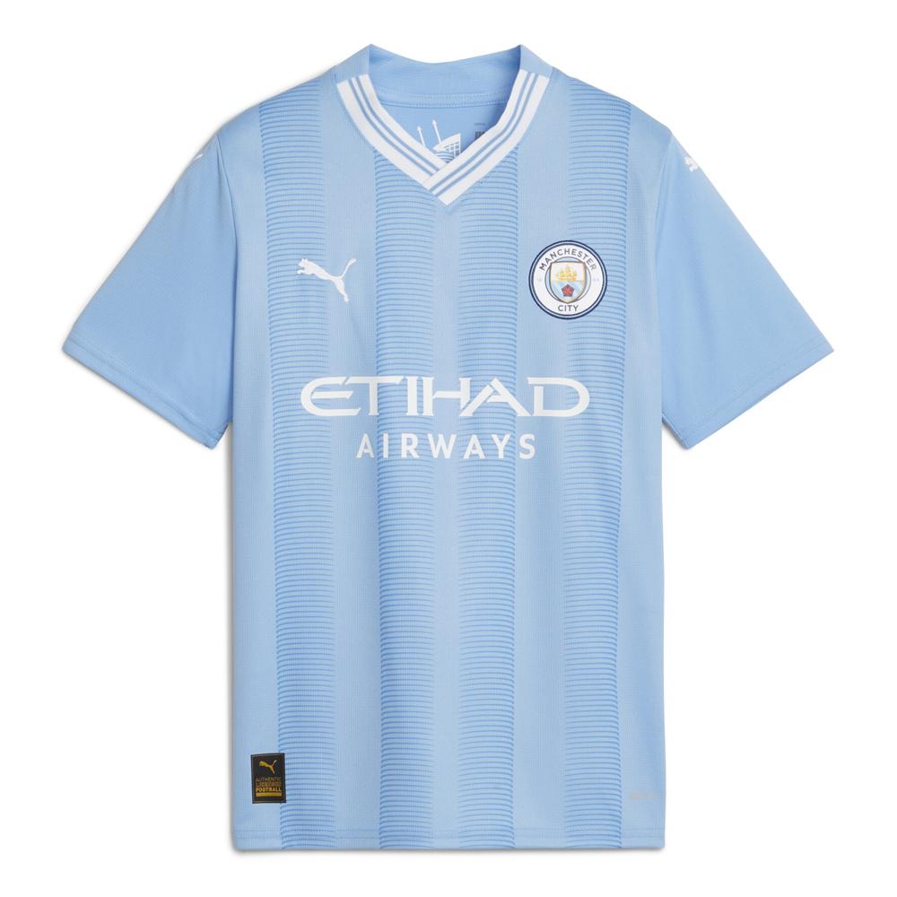 Manchester City Maillot Réplica Domicile Garçon Puma 23/24 pas cher