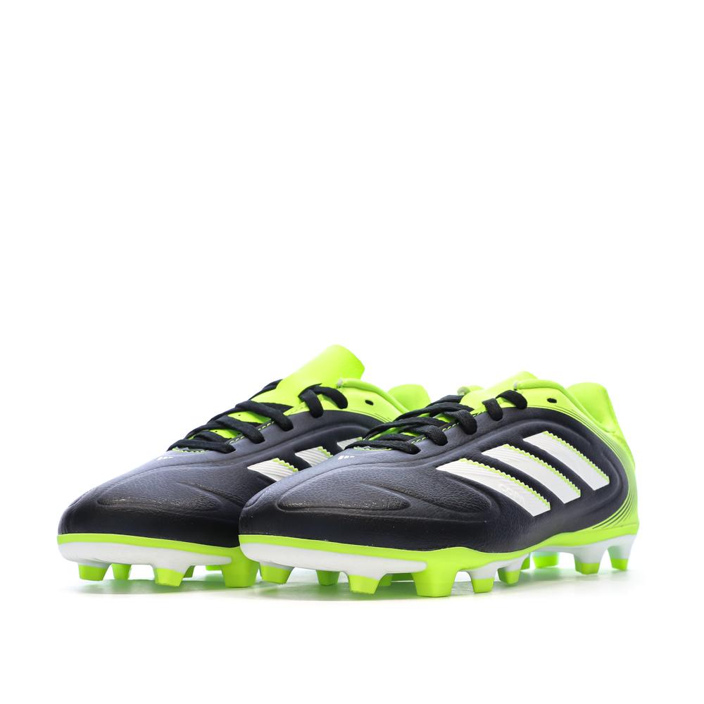 Zapatillas de fútbol negras/amarillas para niños Adidas Copa Pure III Club FG/MG ver 6