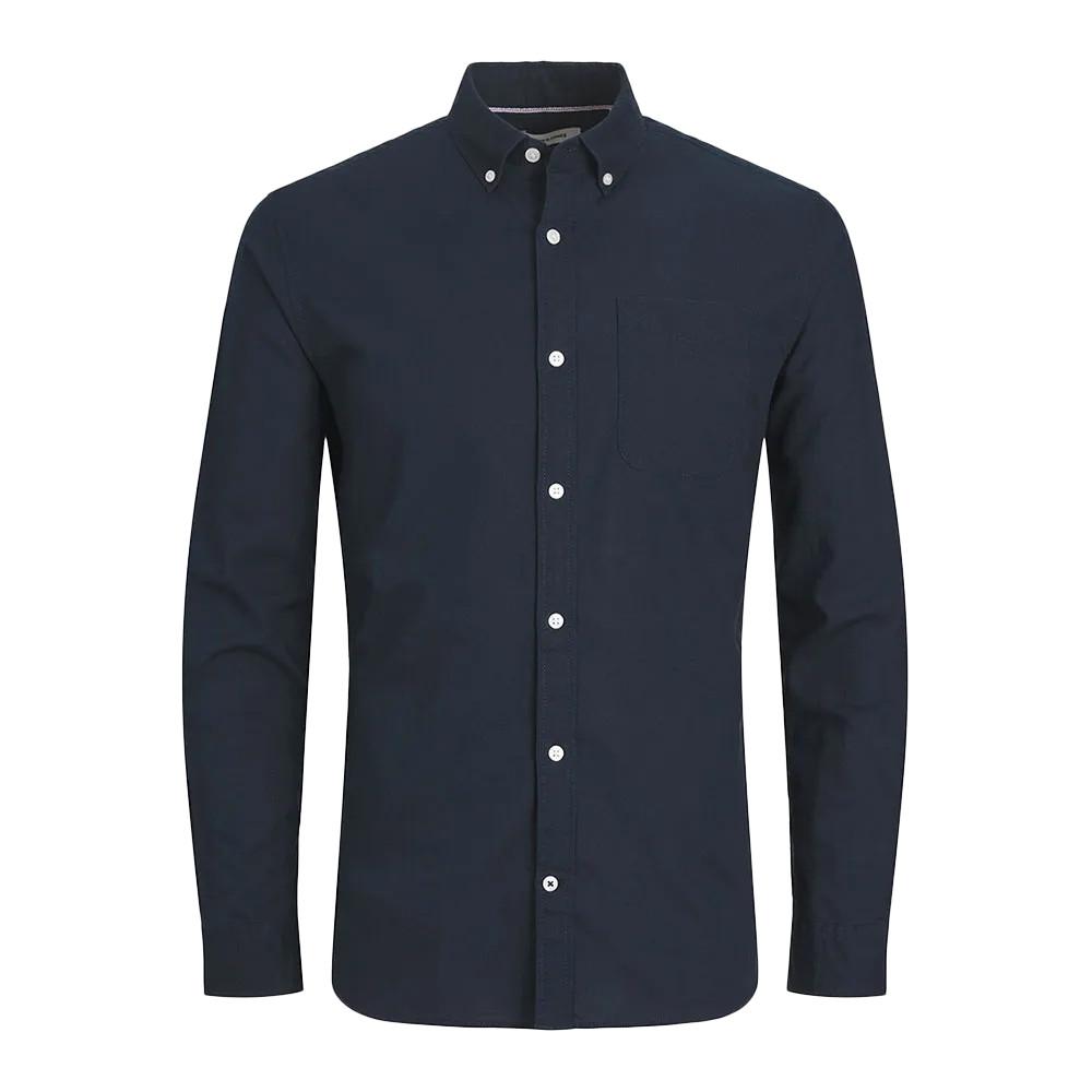 Chemise Manches longues Marine Homme Jack & Jones Oxford pas cher