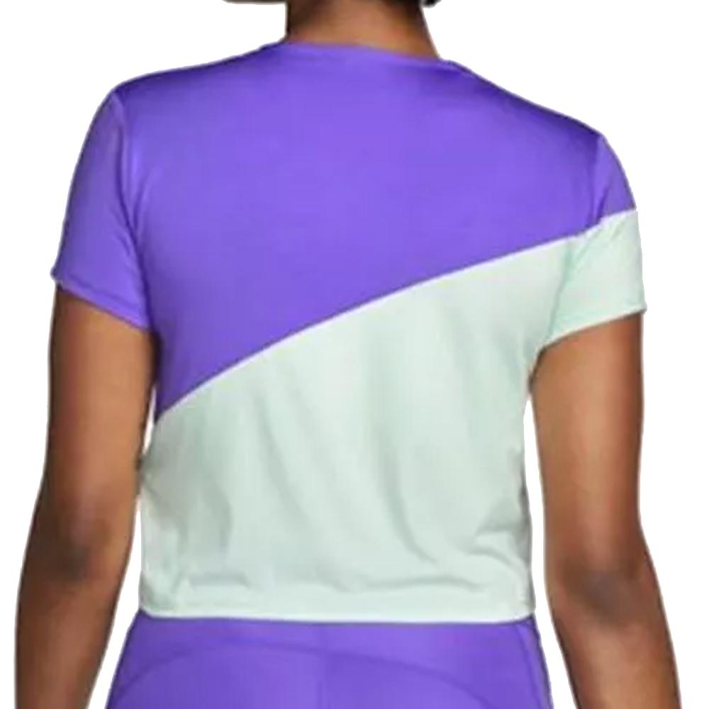 T-shirt Violet/Vert Femme Nike Retro Run vue 2