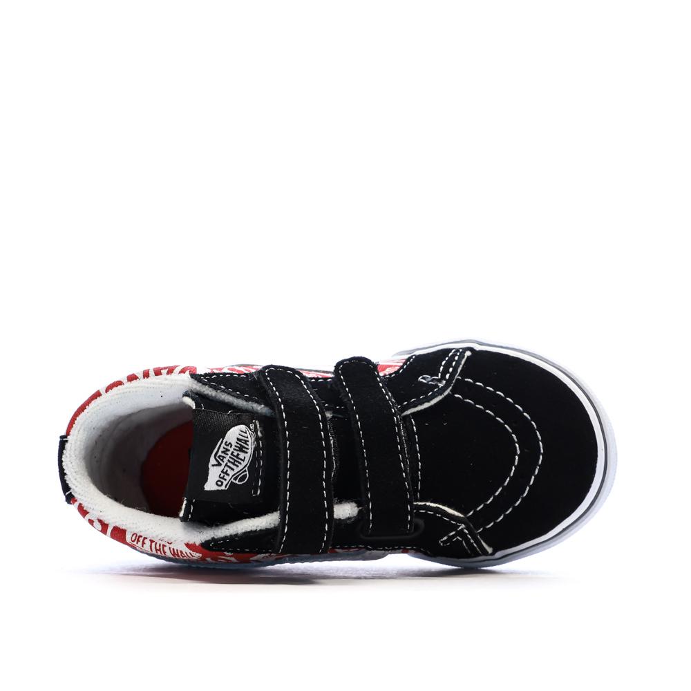 Baskets Rouge/Noir Enfant Vans Td Sk8-mid Reissue V Logo vue 4