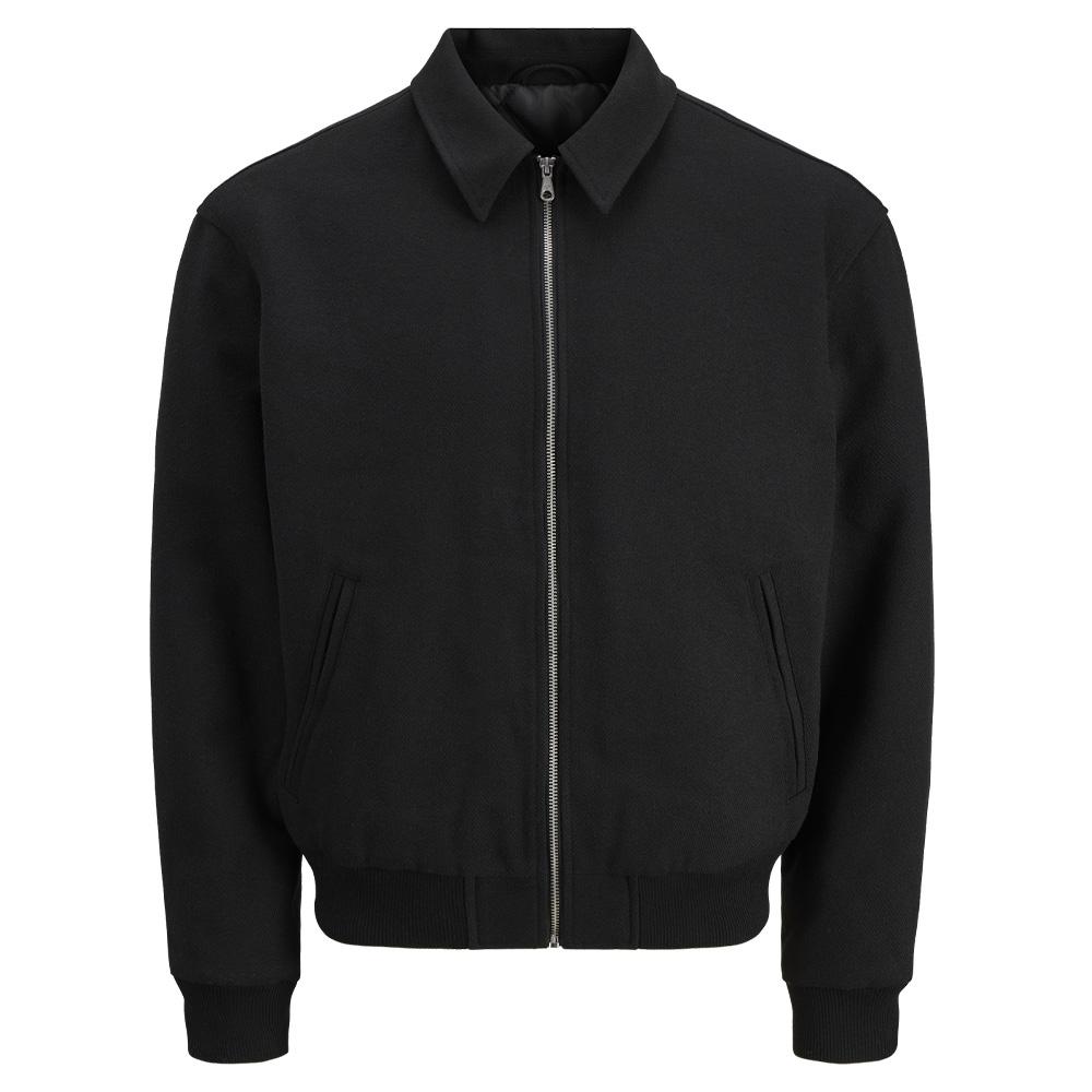 Veste Noire Homme Jack & Jones Cover Bomber pas cher