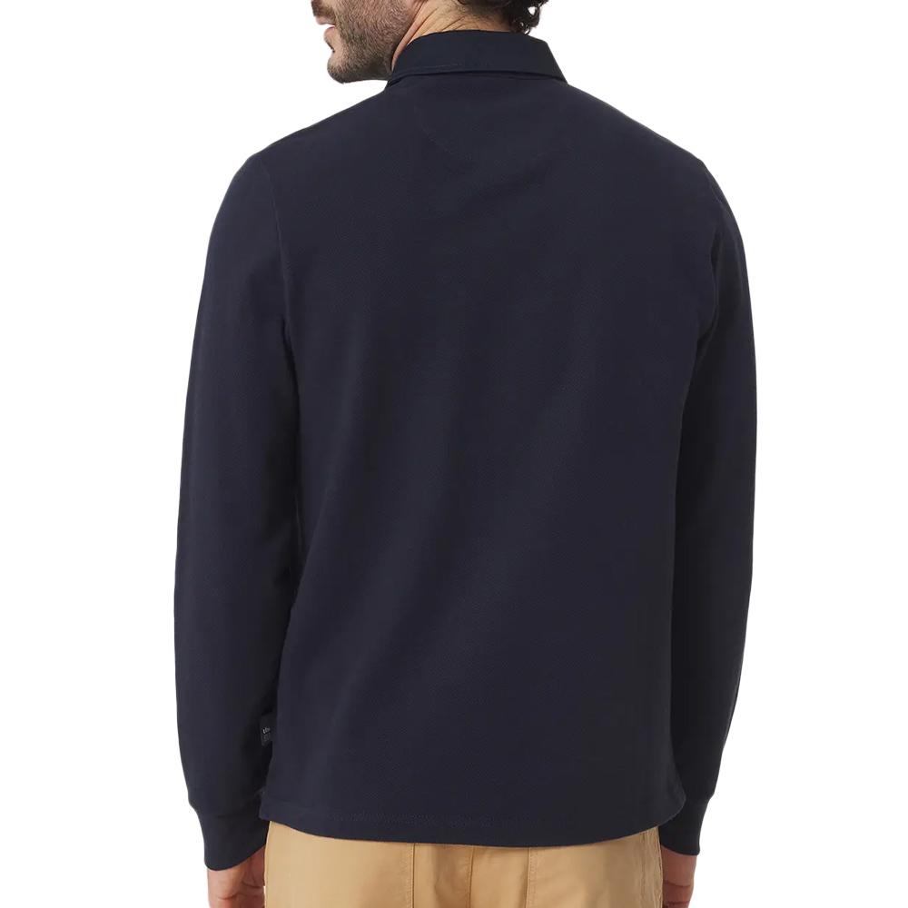 Polo Manches Longues Marine Homme TBS CAVEZPOL vue 2
