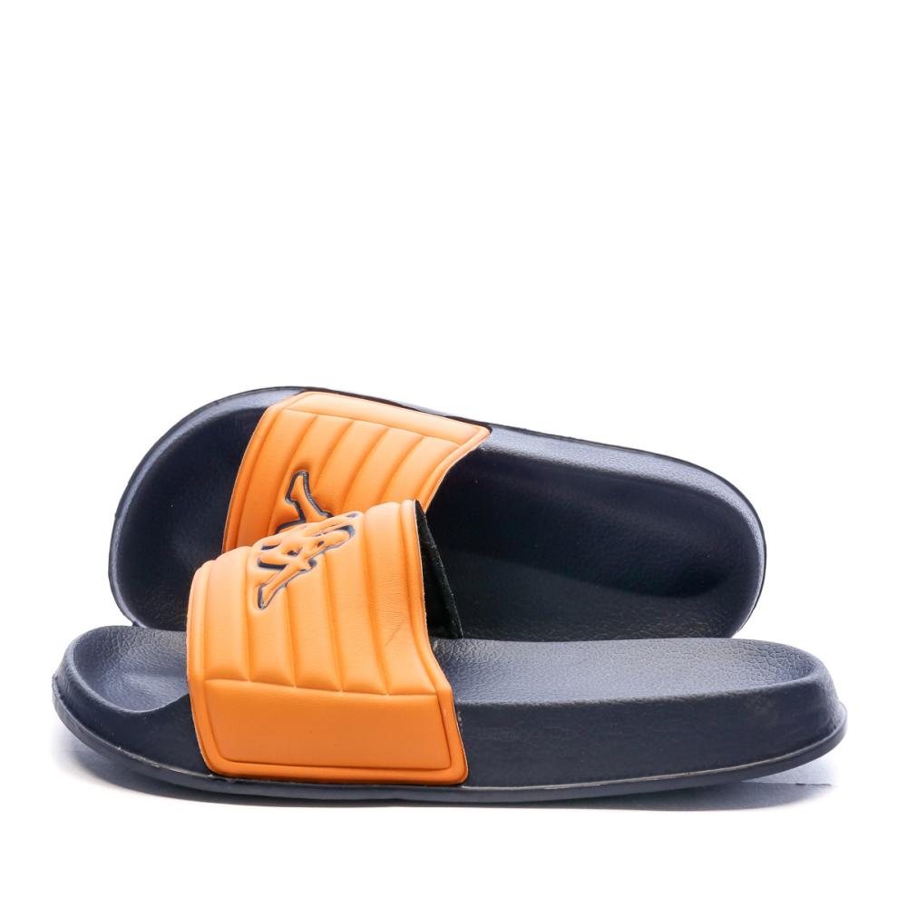 Claquettes Marine/Orange Enfant Kappa Matese pas cher