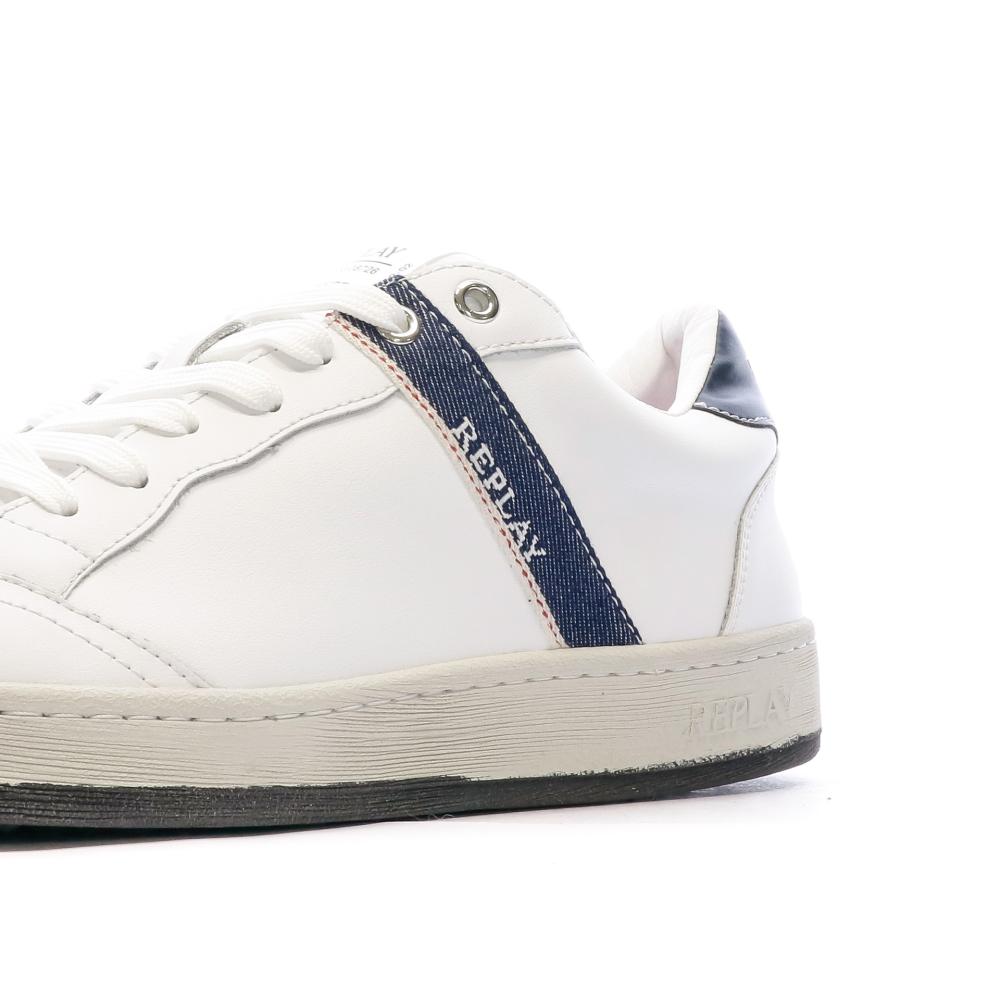 Baskets Blanches Homme Replay Blog Action vue 7