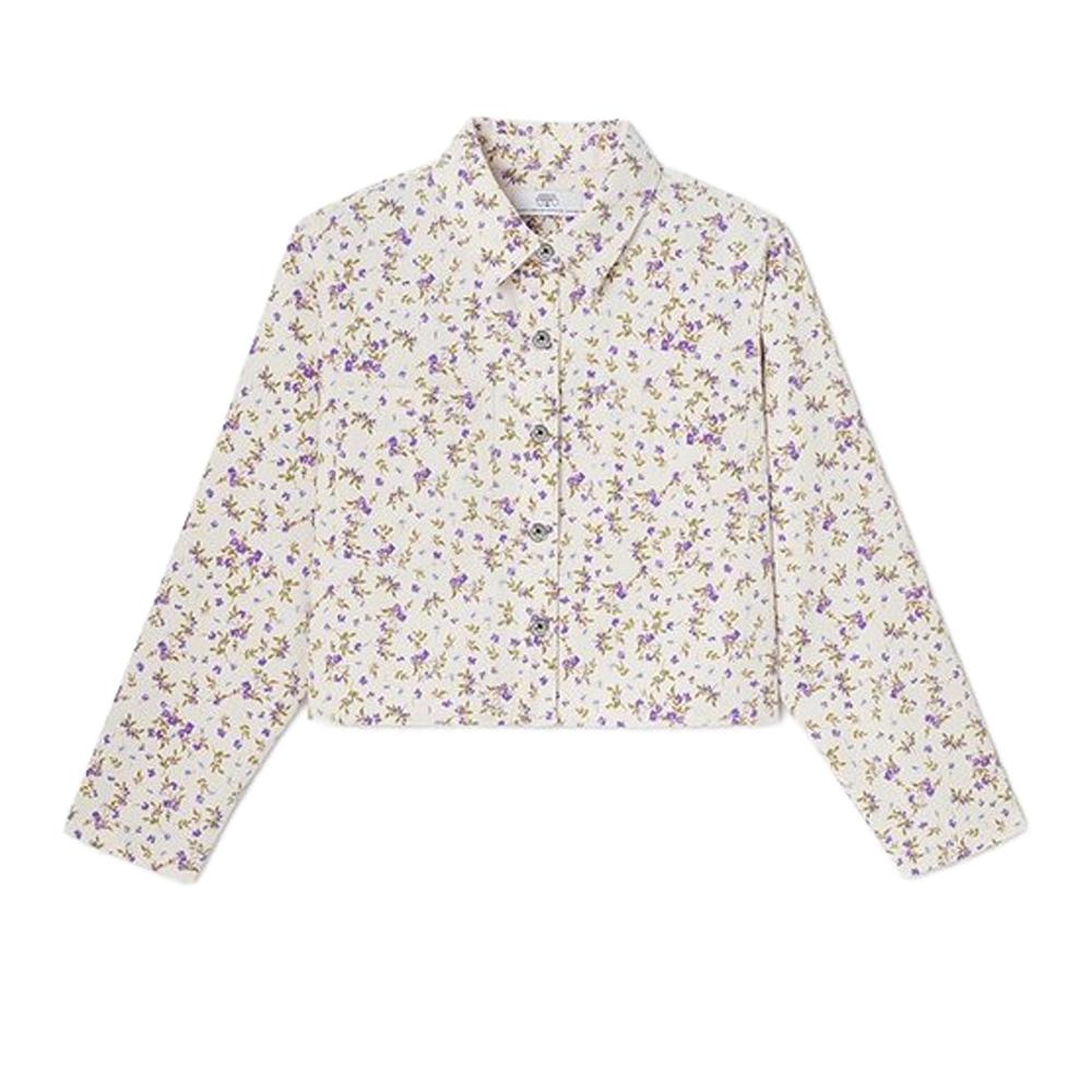 Veste Blanche/Mauve Fille Le Temps Des Cerises Ves pas cher