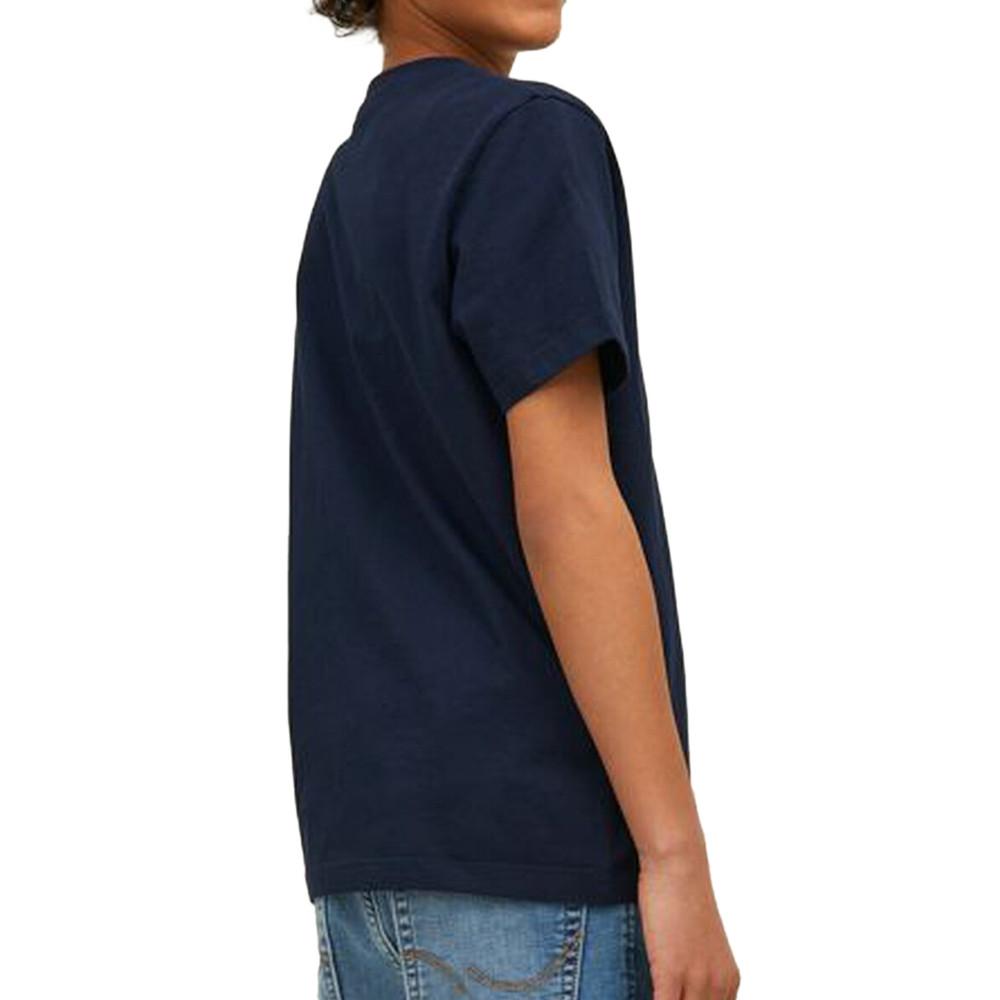 T-shirt marine garçon Jack & Jones Dan vue 2