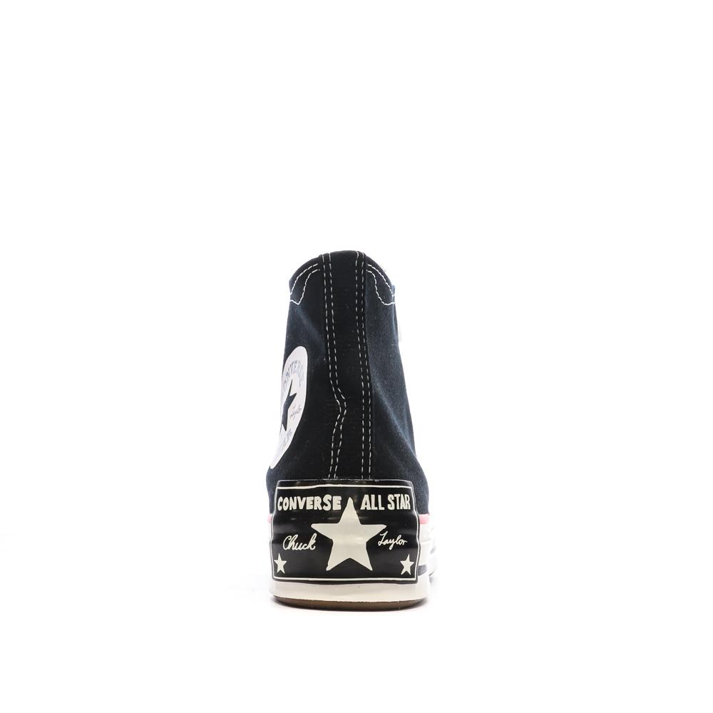 Baskets Noires Mixte Converse Chuck 70 Sketch vue 3