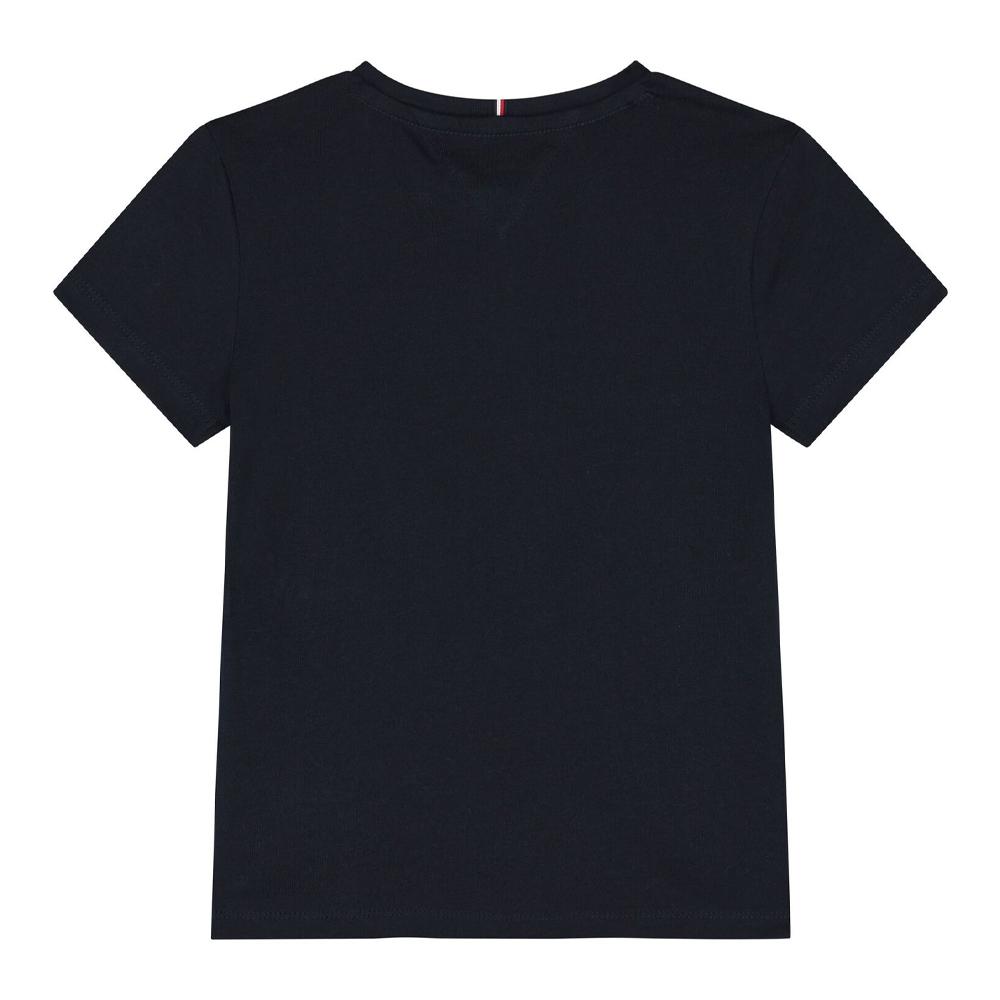 T-shirt Marine Fille Tommy Hilfiger Hilfiger Foil vue 2