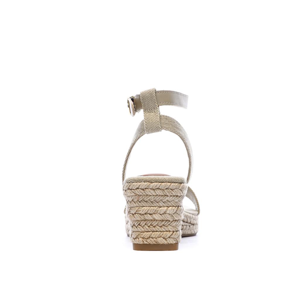 Sandales Beiges Femme Tommy Hilfiger Espad vue 3