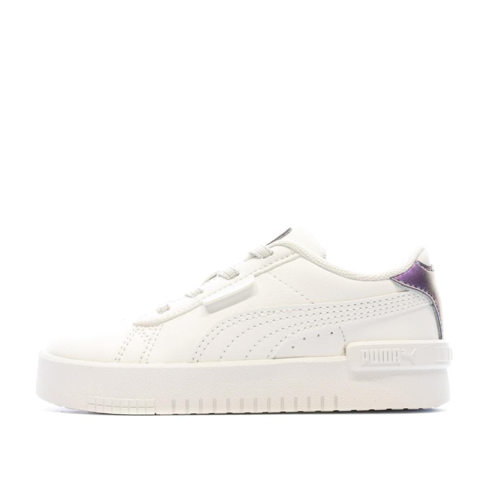 Baskets Blanches/Violette Fille Puma Jada Biolumines pas cher