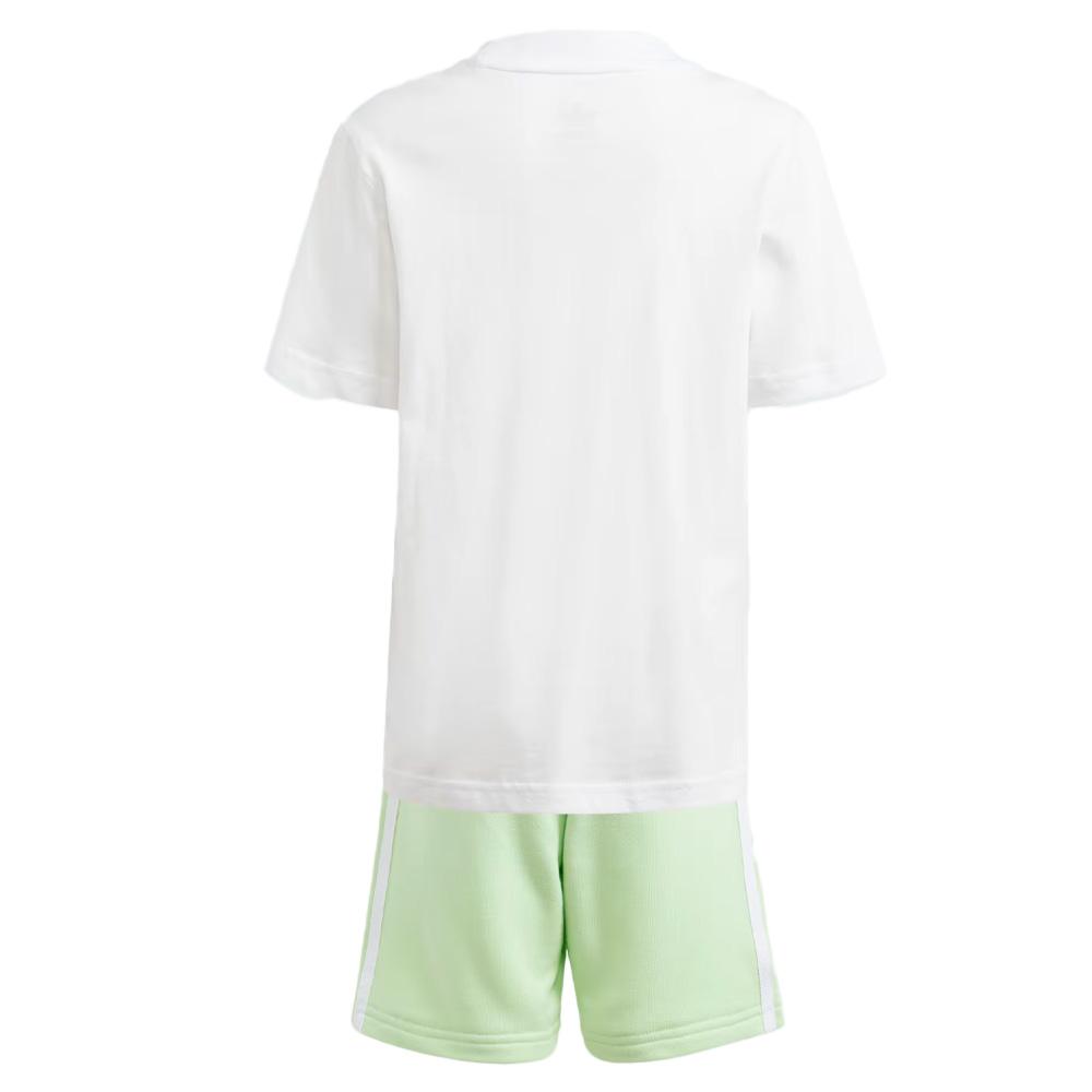 Ensemble Blanc/Vert Fille Adidas IR6935 vue 2