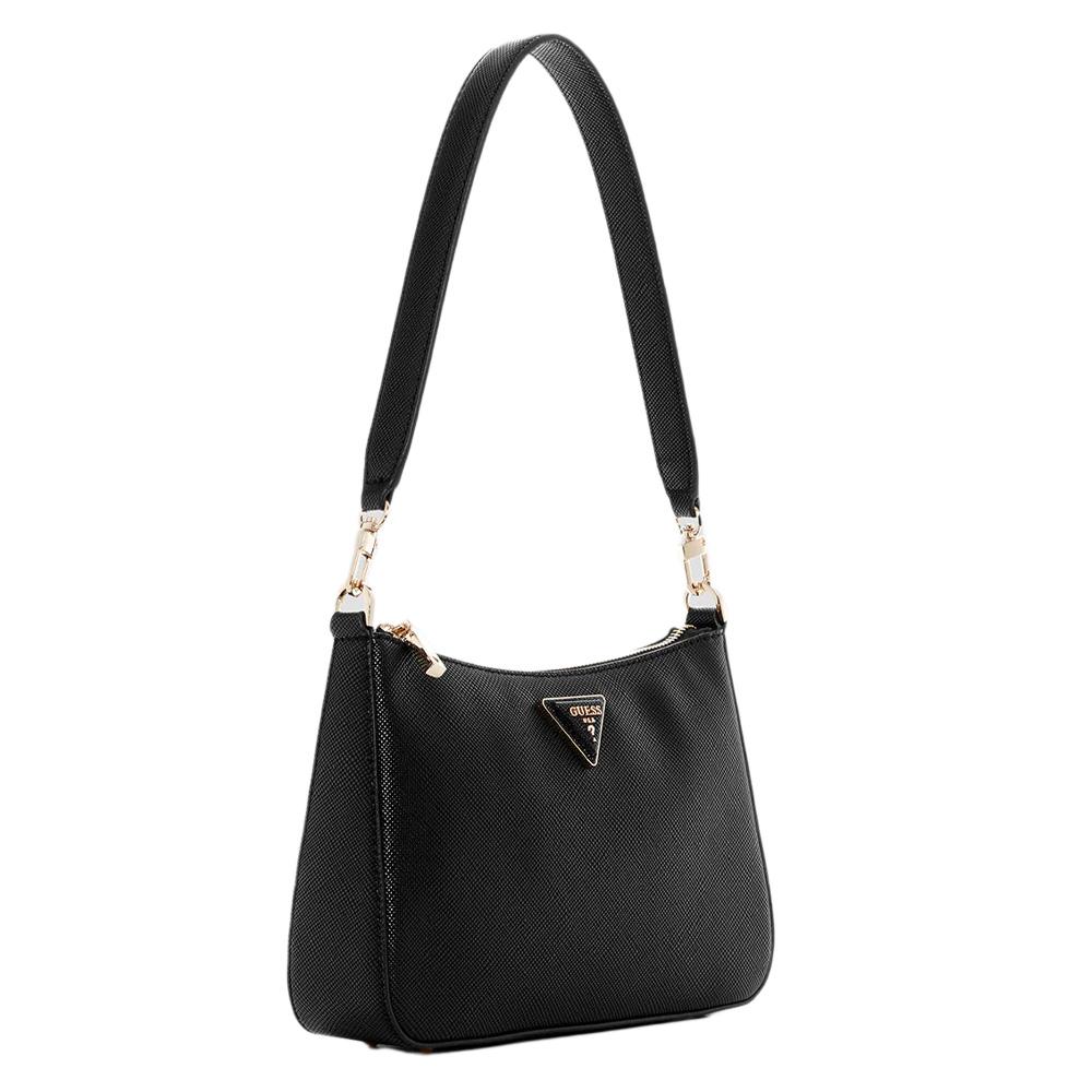 Sac à Main Noir Femme Guess Eco Jazlynn vue 2