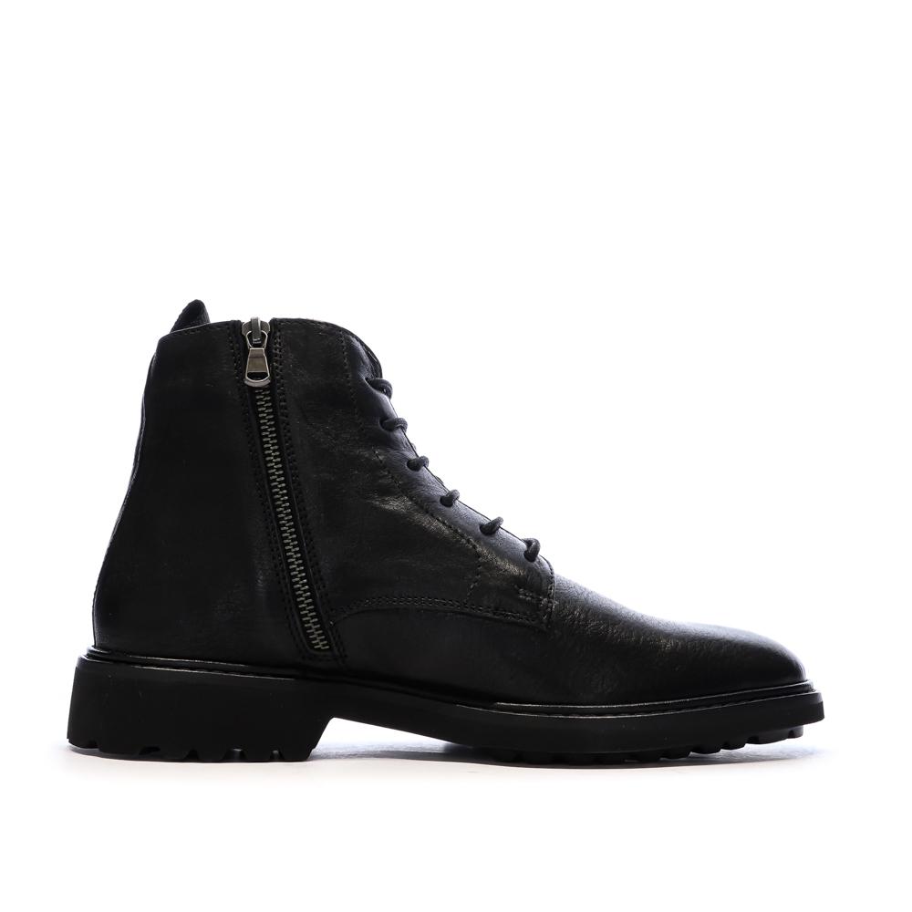 Bottines Noires Homme Geox Cannaregio vue 2