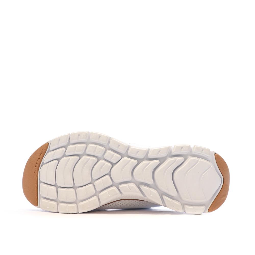 Chaussures de Sport Blanc/Or-Rose Femme Skechers Flex Appeal vue 5