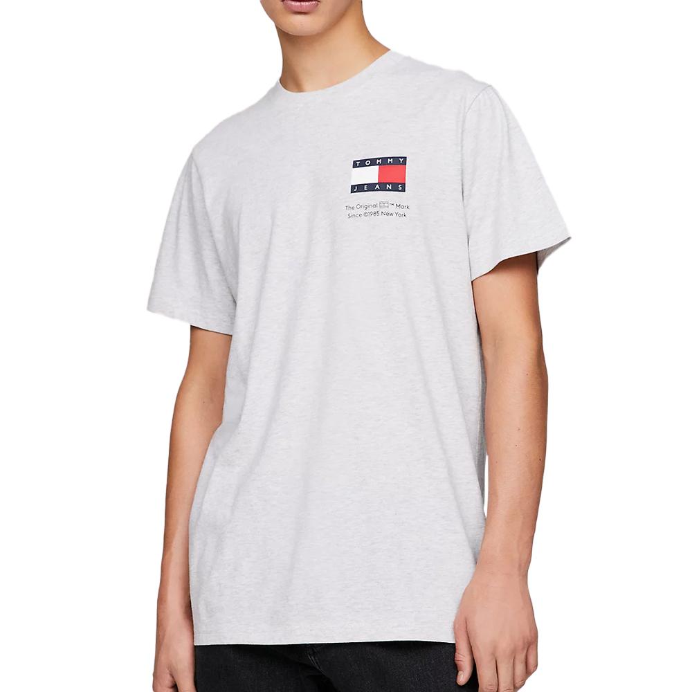 T-shirt Gris Homme Tommy Hilfiger Essential pas cher