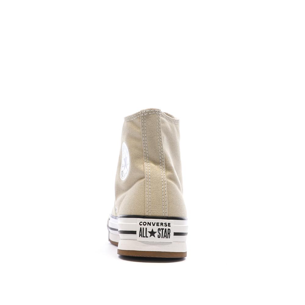 Baskets Beiges Femme Converse All Star Lift Platform vue 3