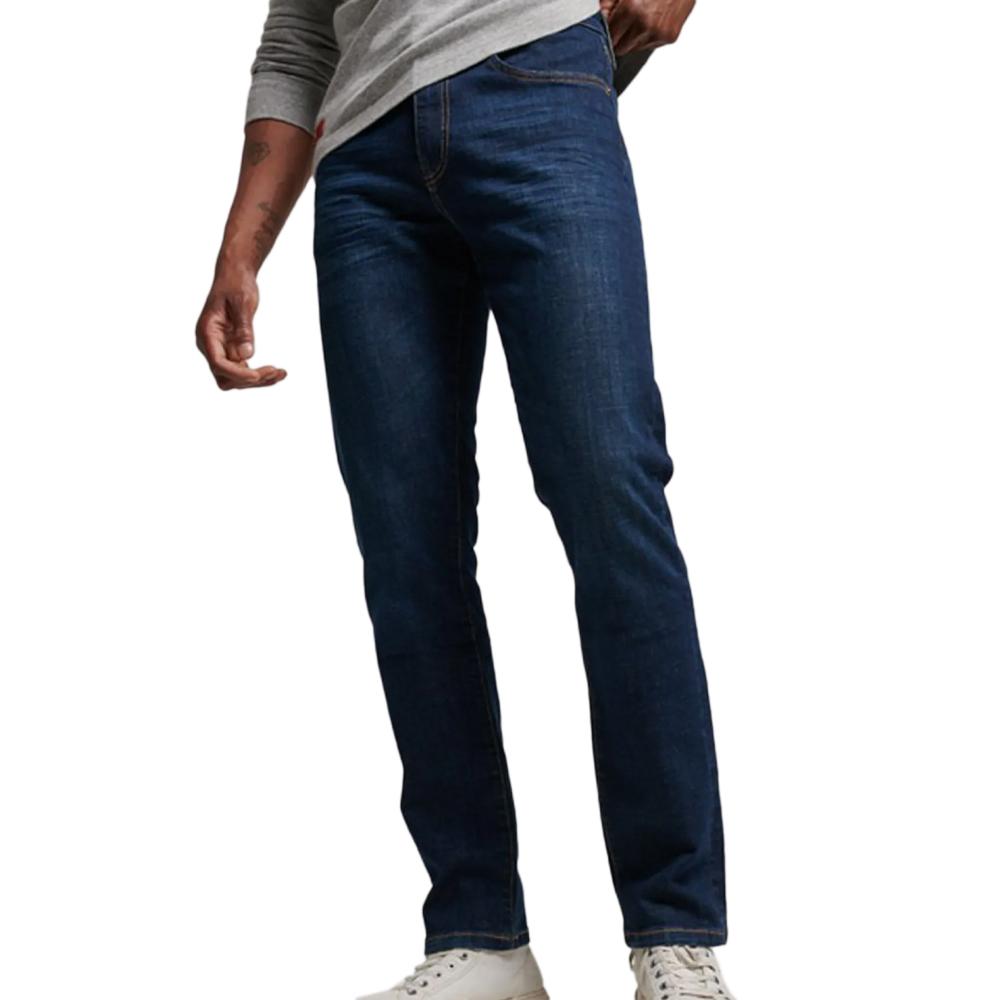 Jeans Slim Bleu Homme Superdry Vintage Straight pas cher
