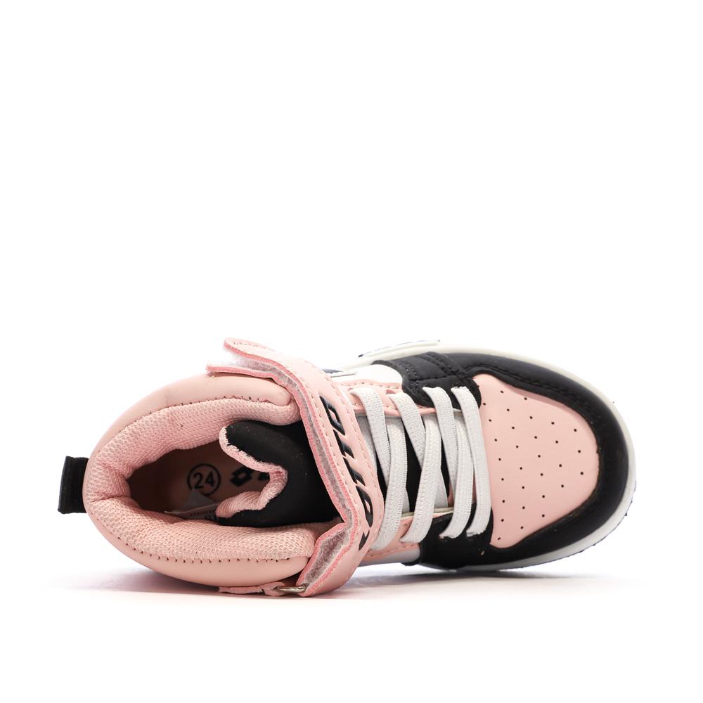 Baskets Rose/Noir Garçon bébé Lotto Ravenne vue 4