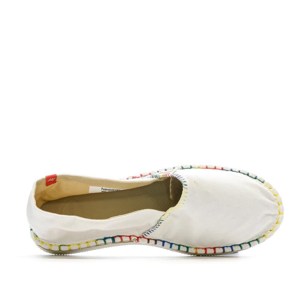 Espadrilles Blanc Femme Havaianas Origine Details vue 4