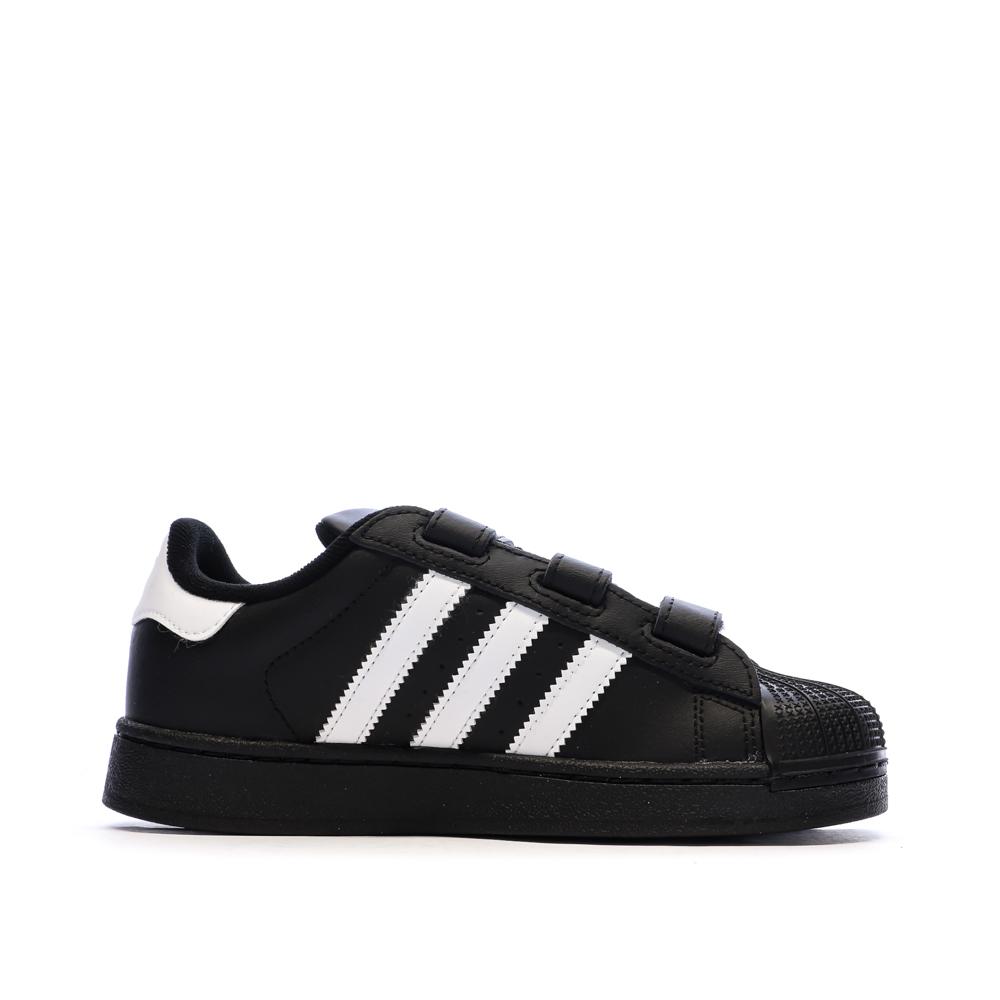 Schwarze Adidas Superstar Sneaker für Jungen Ansicht 2