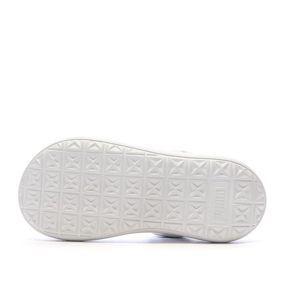 Sandales Blanches Femme Puma Suede Mayu vue 5