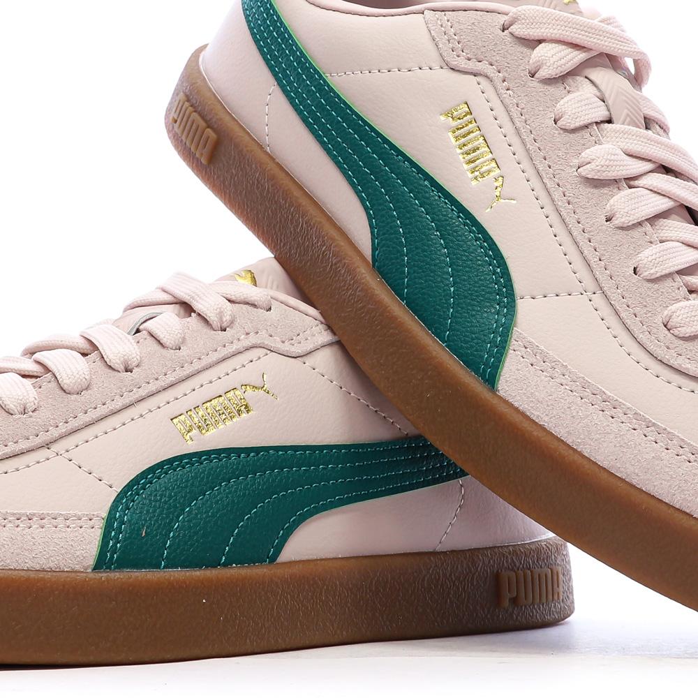Baskets Rose/Vert Femme Puma Club II Era vue 7
