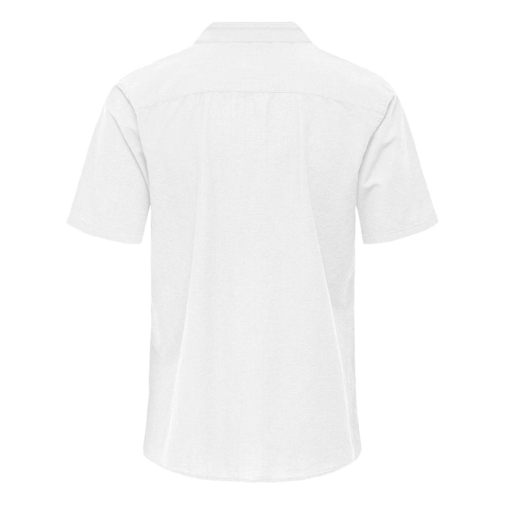 Chemise Manches Courtes Blanche Homme Only & Sons Cantley vue 2