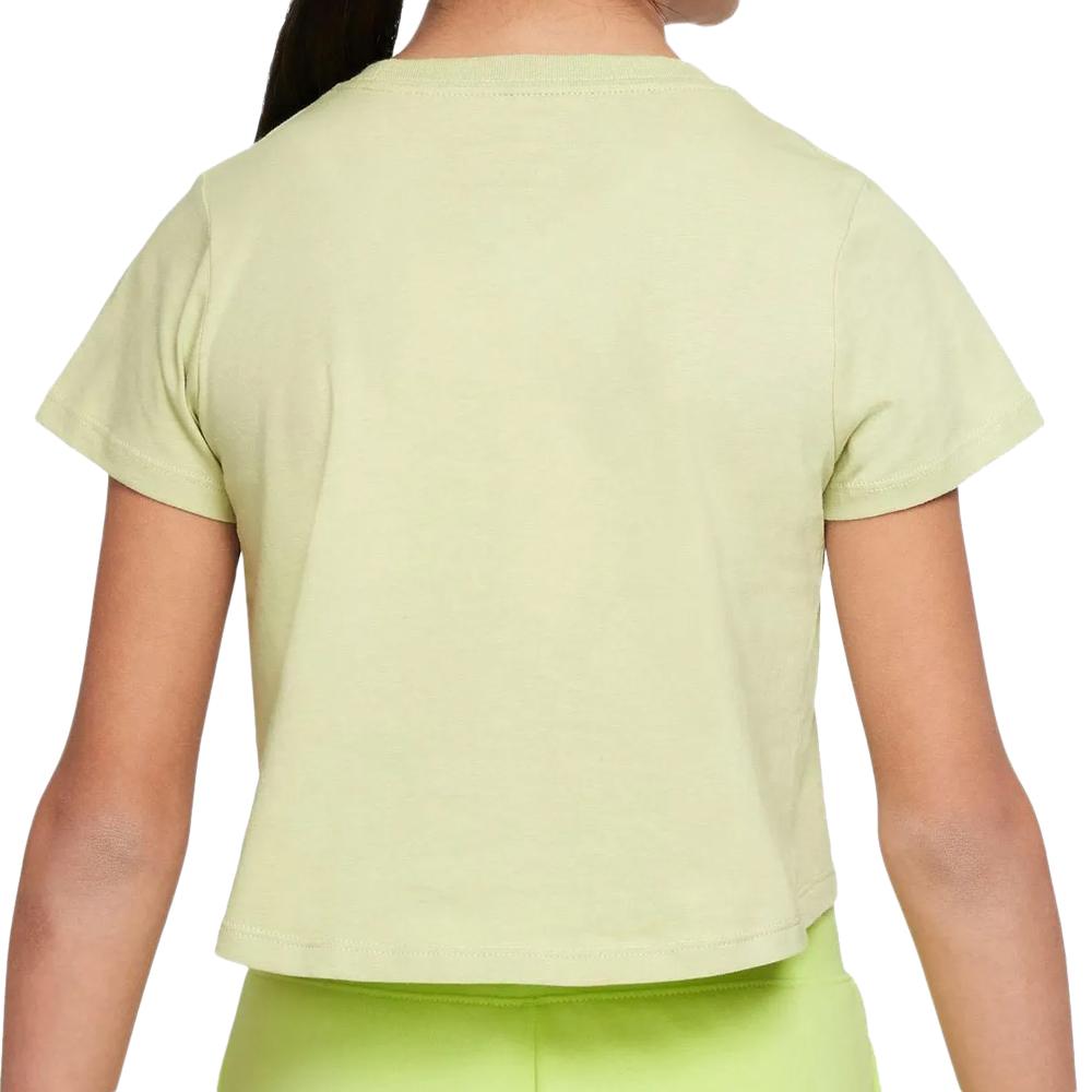 T-shirt Vert Fille Nike Futura vue 2