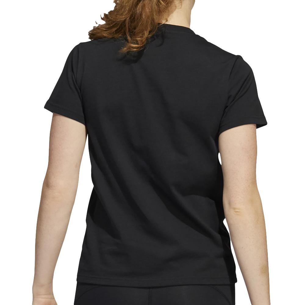 T-shirt Noir Femme Adidas Fun vue 2