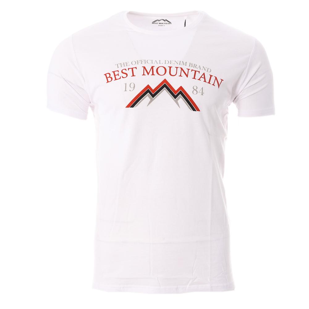 T-shirt Blanc Homme Best Mountain 2004 pas cher