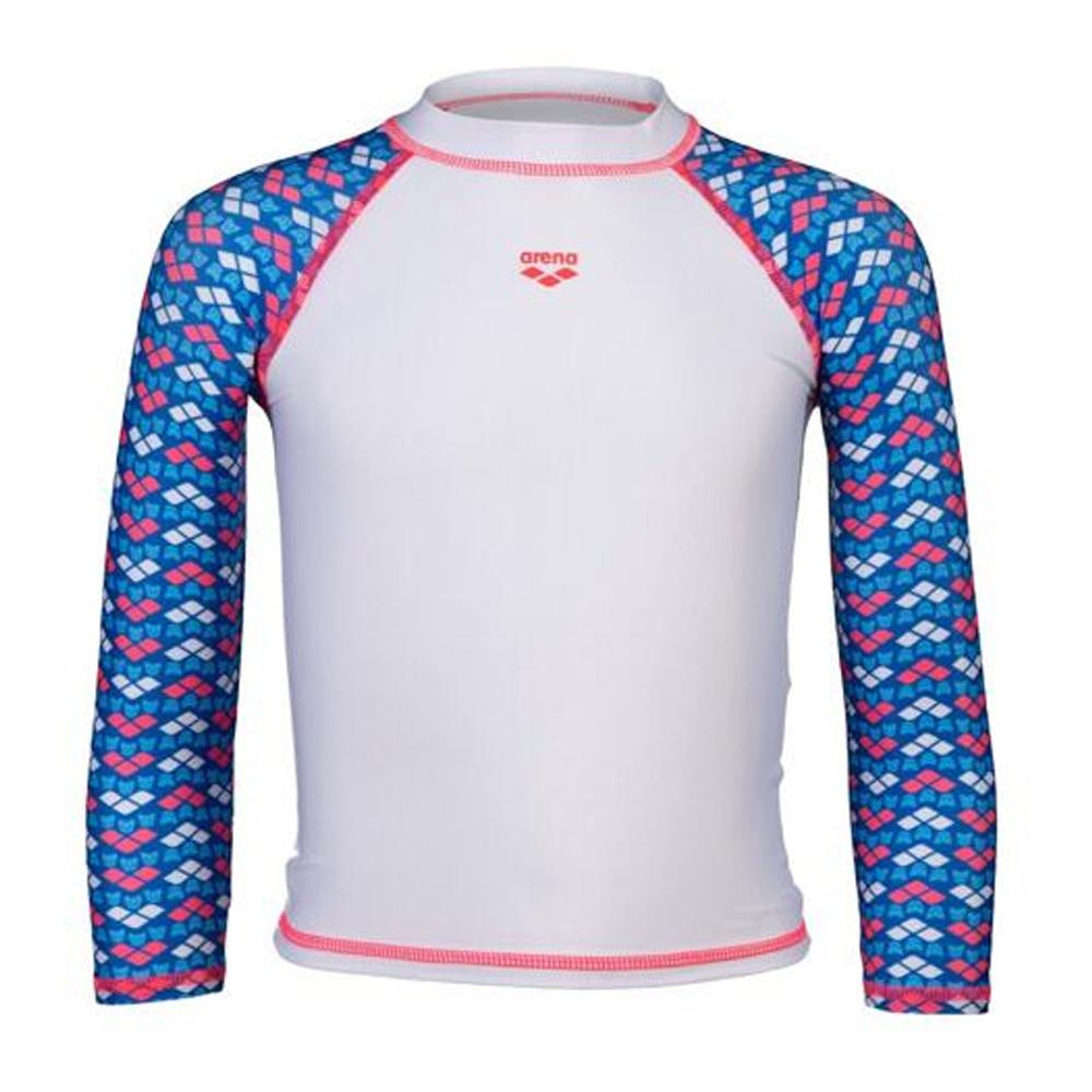 Lycra Blanc/Bleu/Rose Fille Arena Friends Kids pas cher