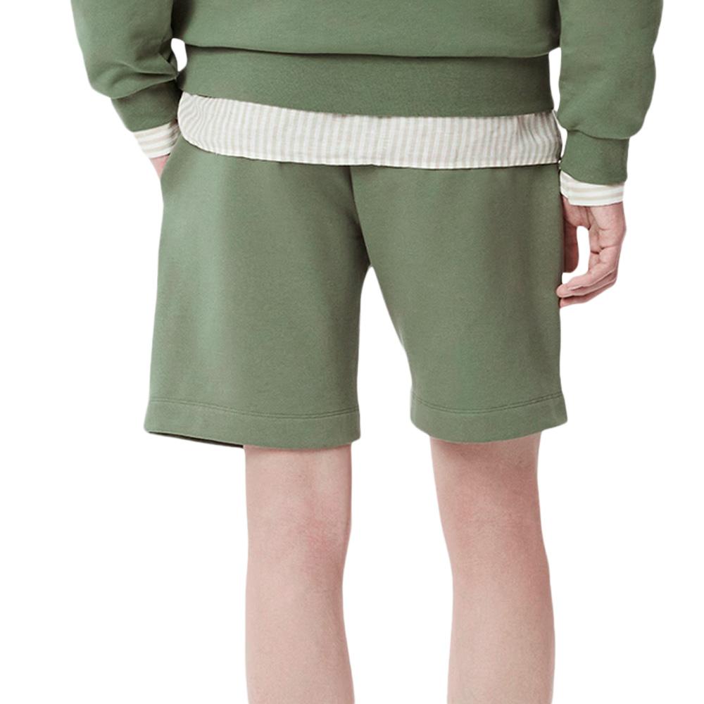 Short Vert Homme Lacoste Short Regular Fit En Molleton vue 2