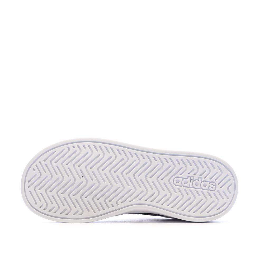 Baskets Blanc/Noir Enfant Adidas Grand Court vue 5