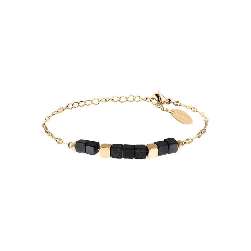 Gold/black bracelet Clio Blue BR0030 affordable