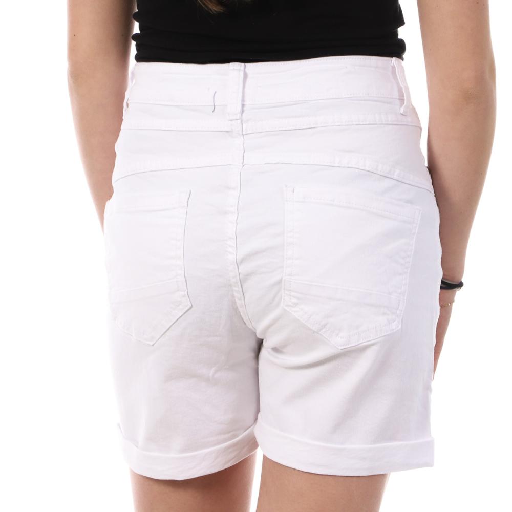 Short Blanc Femme Monday Premium Long Please vue 2