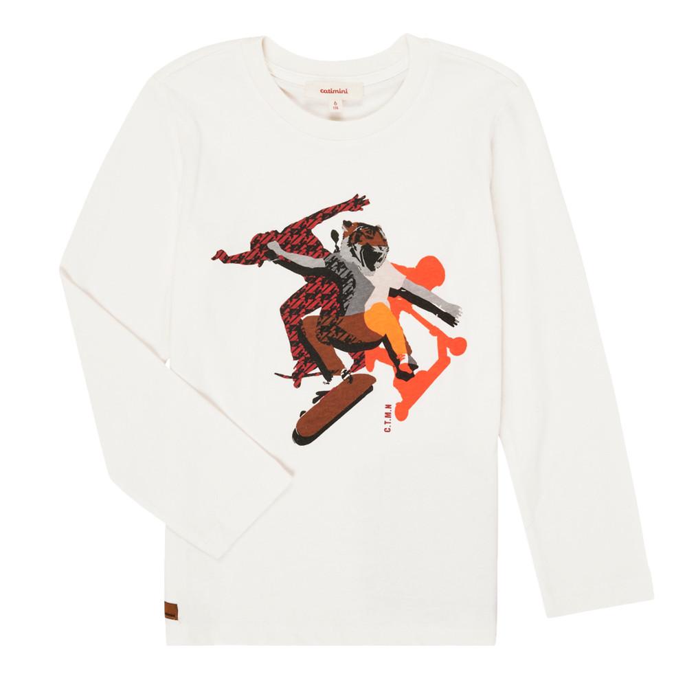 Tee-Shirt Blanc Enfant/Garçon Catimini CR10024 pas cher