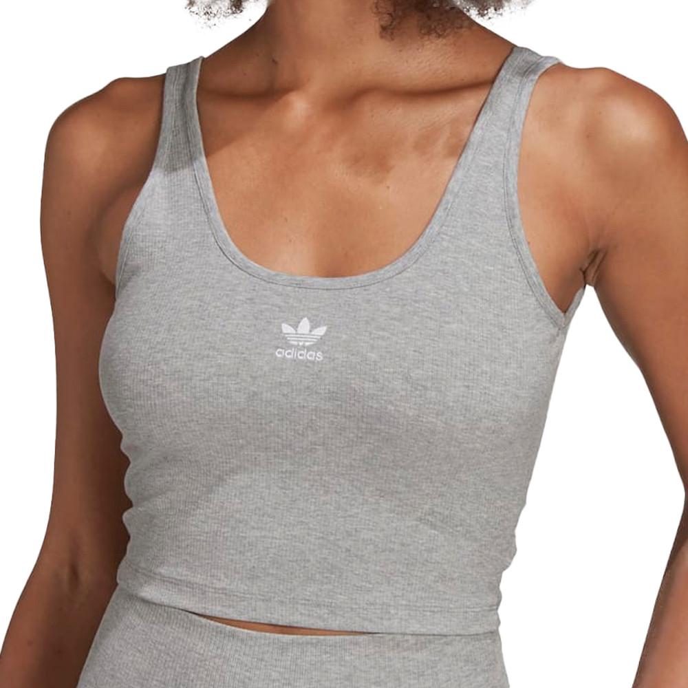 Top Gris Femme Adidas Tank pas cher