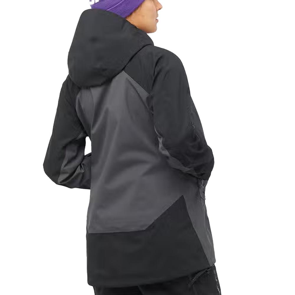 Schwarzer Damen-Skimantel Salomon Patrol Goretex Ansicht 2