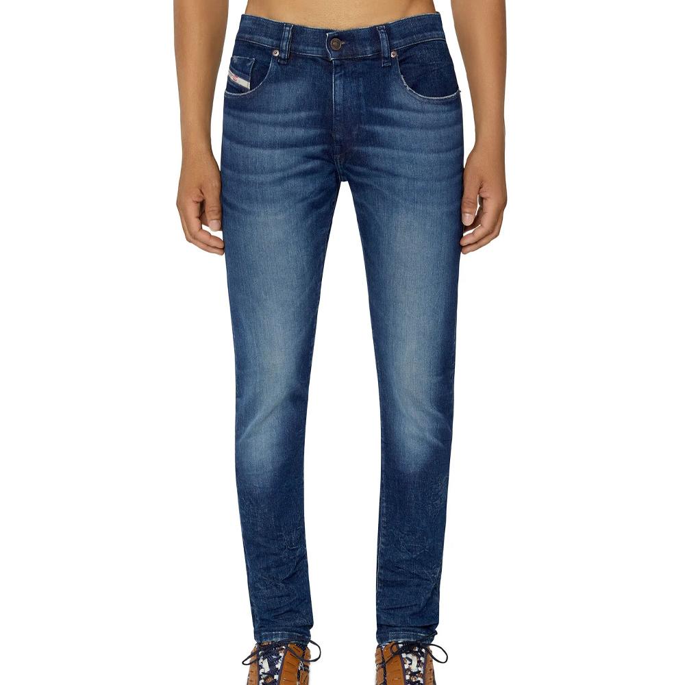 Jean Slim Bleu Brut Homme Diesel 2019 D-strukt pas cher