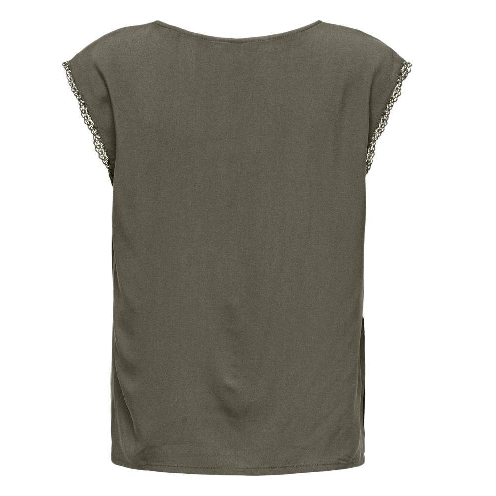 T-Shirt Kaki Femme Only Selina vue 2