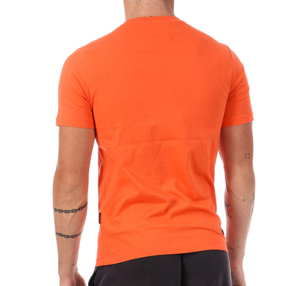 T-shirt Orange Homme Supreme Grip Michael vue 2