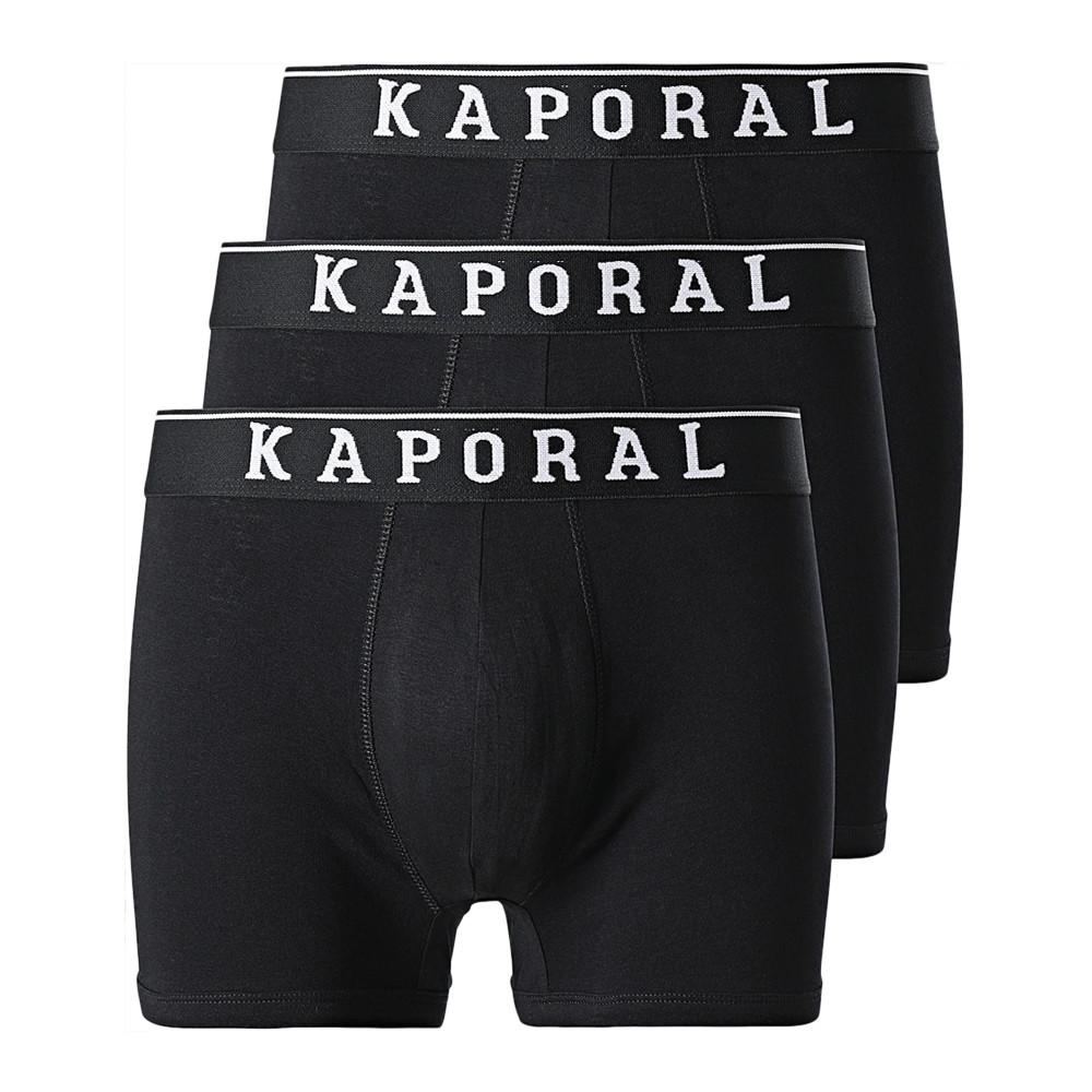 Lot x3 Boxers Noir homme Kaporal QUADMH pas cher