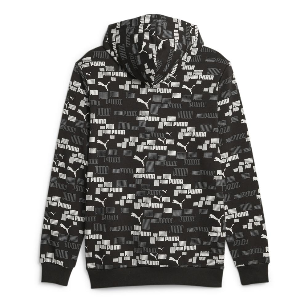 Sweat à Capuche Noir/Blanc Homme PUMA Aop vue 2