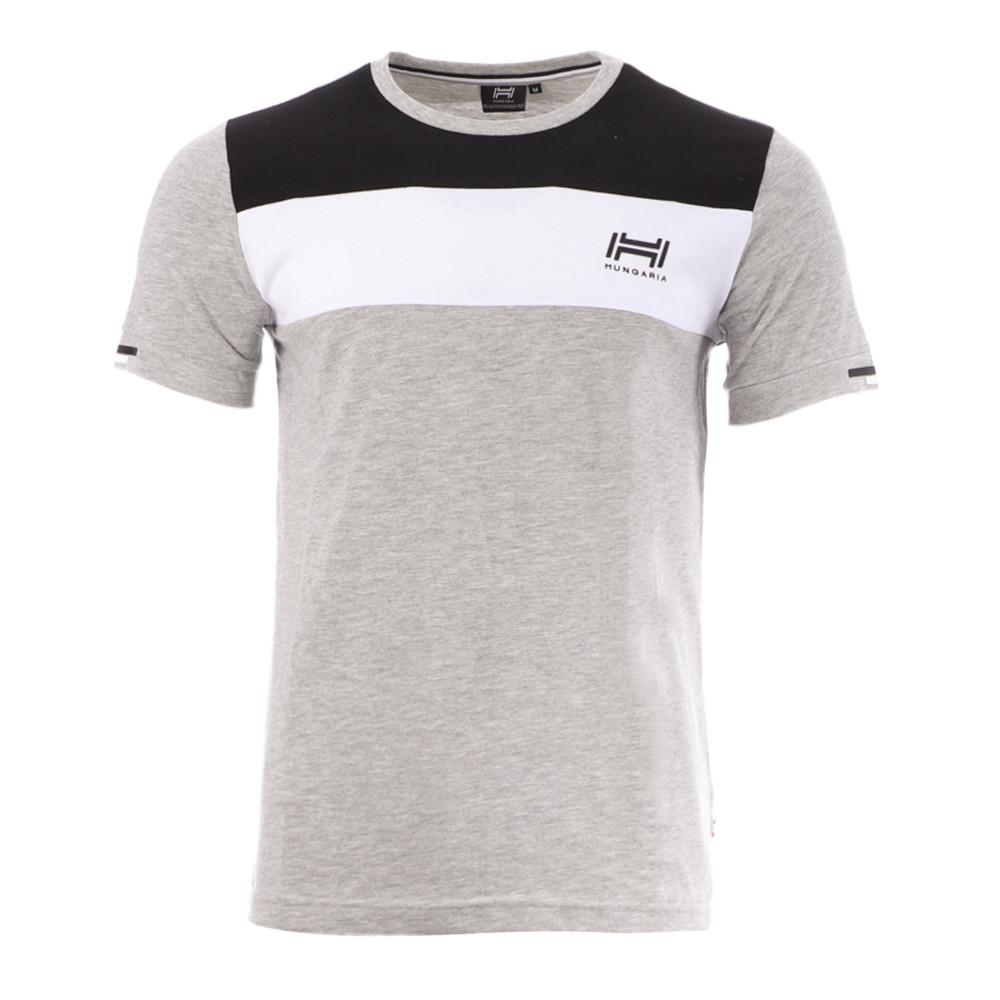 T-shirt Gris Homme Hungaria Mrkos pas cher