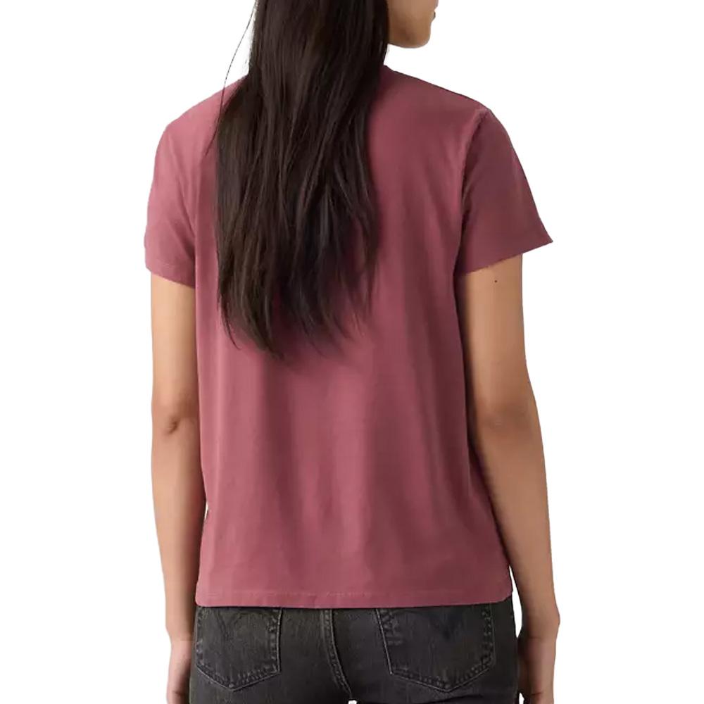 T-Shirt Bordeaux Femme Levi's Perfect 1 vue 2