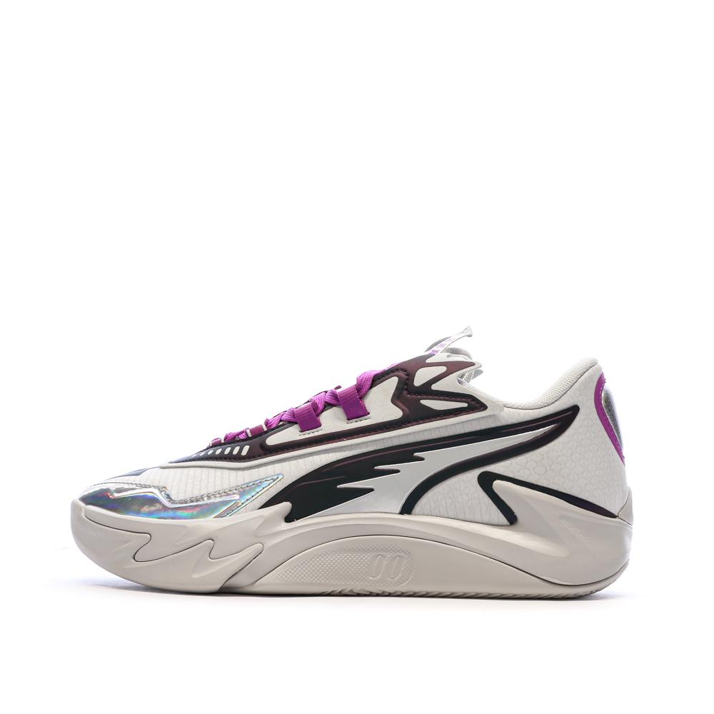 Chaussures de basketball Grises Homme Puma Scoot Zeros pas cher