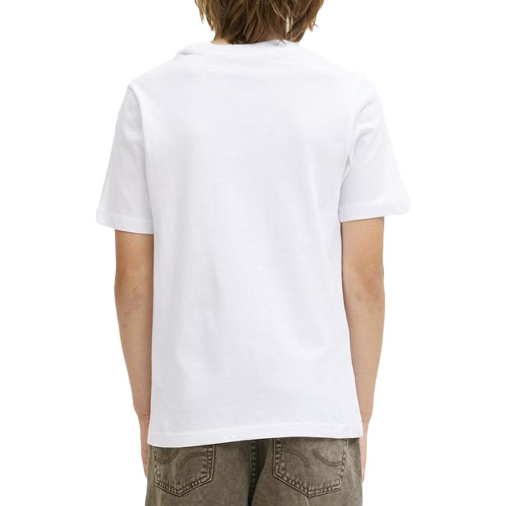 T-Shirt Blanc Garçon Jack & Jones Greene vue 2