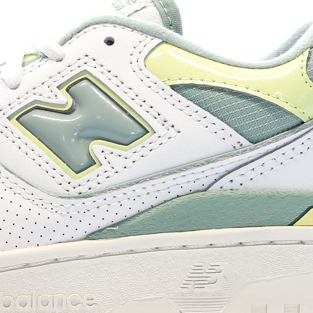 Baskets Blanches/Verte Femme New Balance 550 vue 7